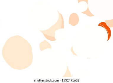 Light Brown vector backdrop with dots. Beautiful colored illustration with blurred circles in nature style. Design for poster, banner of websites.