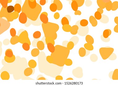 Light Brown vector backdrop with memphis shapes. Simple colorful illustration with abstract gradient shapes. Best smart design for your business.