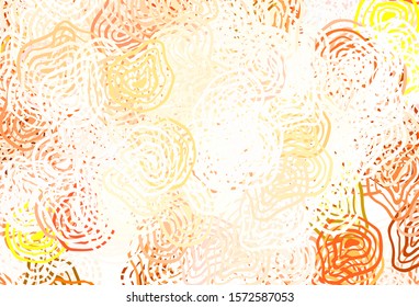 Light Brown vector backdrop with memphis shapes. Colorful chaotic forms with gradient in modern style. Elegant design for wallpapers.