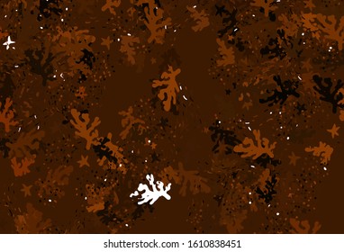 Light Brown vector backdrop with memphis shapes. Simple colorful illustration with abstract gradient shapes. Simple design for your web site.