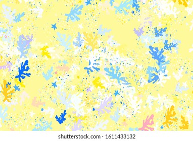 Light Brown vector backdrop with memphis shapes. Illustration with colorful gradient shapes in abstract style. Simple design for your web site.