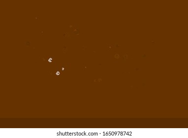 Light Brown vector backdrop with memphis shapes. Colorful chaotic forms with gradient in modern style. Best smart design for your business.
