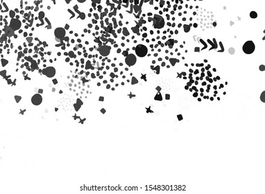 Light Brown vector background with abstract shapes. Colorful chaotic forms with gradient in modern style. Modern design for your business card.