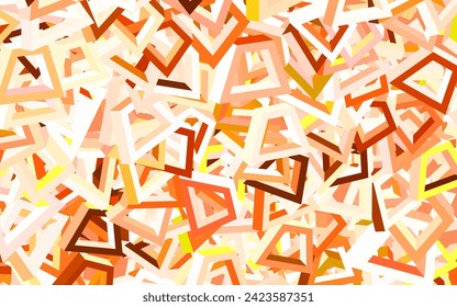 Light Brown vector background with abstract shapes. Colorful chaotic forms with gradient in modern style. Background for a cell phone.