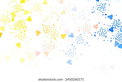 Light Brown vector background with abstract shapes. Modern abstract illustration with colorful random forms. Best smart design for your business.