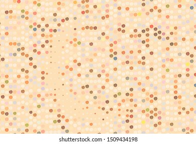 Light Brown vector background with curved lines. Shining colorful illustration in simple style. Elegant pattern for a brand book.
