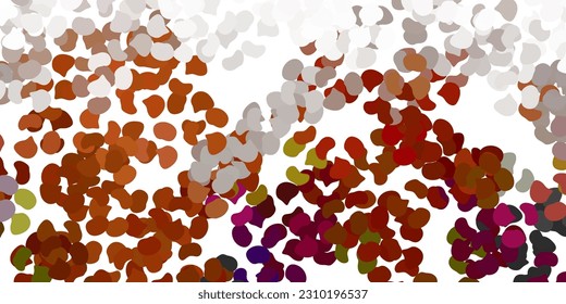 Light brown vector background with random forms. Colorful abstract forms with gradient in simple style. Background for cell phones.