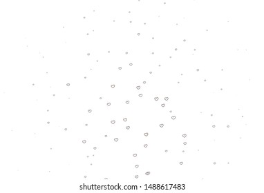 Light Brown vector background with Shining hearts. Beautiful colored illustration with hearts in celebration style. Design for your business advert of anniversary.
