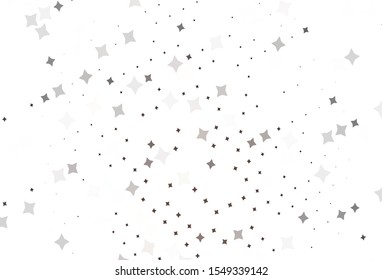 Light Brown vector background with small and big stars. Shining colored illustration with stars. Pattern for futuristic ad, booklets.