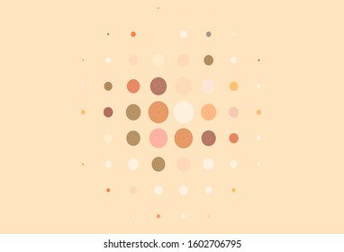 Light Brown vector background with spots. Glitter abstract illustration with blurred drops of rain. Pattern for textures of wallpapers.