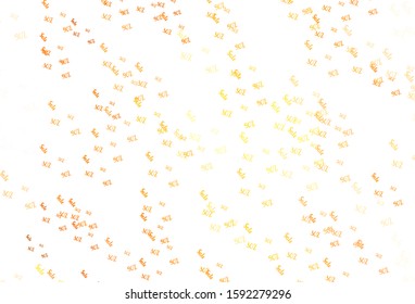 Light Brown vector background with symbols of 30, 50, 90 % sales. Shining colorful illustration with isolated selling prices. Backdrop for mega promotions, discounts.