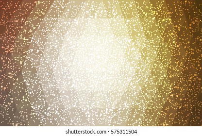 Light Brown vector christmas polygon background. Low poly Illustration consisting of triangles with snowflakes. Texture background of New Year celebration.
