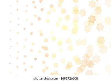 Light Brown vector doodle layout with flowers. Doodle illustration of flowers in Origami style. Pattern for wallpapers, coloring books.
