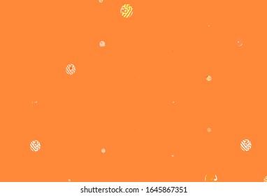 Light Brown vector layout with circle shapes. Glitter abstract illustration with blurred drops of rain. Pattern for ads, leaflets.