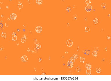 Light Brown vector layout with restaurant food. Decorative illustration with food on abstract template. Design for ad, poster, banner of cafes or restaurants.