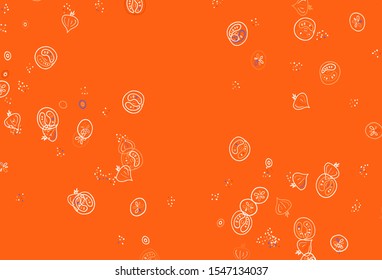 Light Brown vector layout with restaurant food. Decorative illustration with food on abstract template. Design for ad, poster, banner of cafes or restaurants.