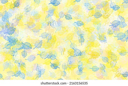 Light Brown vector natural artwork with leaves. An elegant bright illustration with leaves and flowers. Template for backgrounds of cell phones.