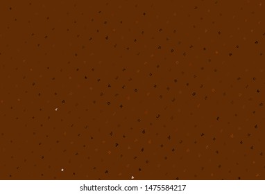 Light Brown vector pattern with ABC symbols. Blurred design in simple style with signs of alphabet. Smart design for promotion of university.