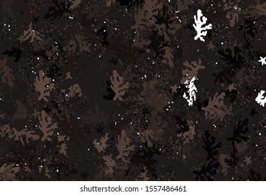 Light Brown vector pattern with random forms. Colorful chaotic forms with gradient in modern style. Best smart design for your business.