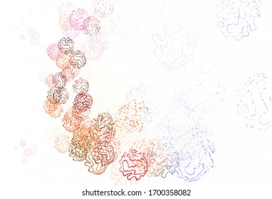 Light Brown vector pattern with spheres, lines. Beautiful colorful illustration with circles, lines. Pattern for textures of wallpapers.