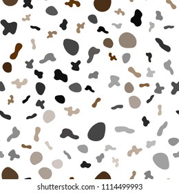 Light Brown vector seamless background with abstract circles. Modern gradient abstract illustration with bandy lines. Textured wave pattern for backgrounds.