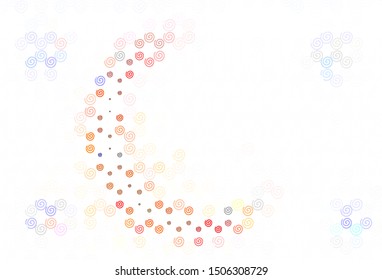 Light Brown vector template with bent lines. A circumflex abstract illustration with gradient. A completely new design for your business.