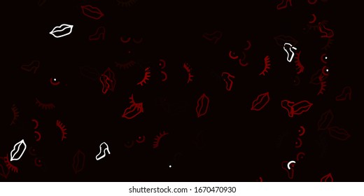 Light Brown vector template with businesswoman signs. Abstract illustration with a depiction of women's power. Design for International Women’s Day.
