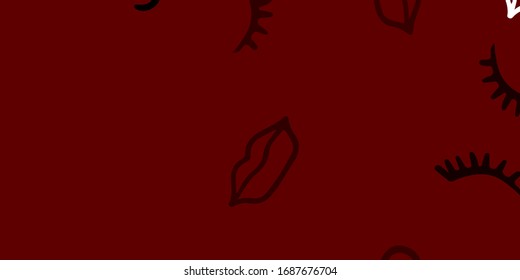 Light Brown vector template with businesswoman signs. Colorful illustration with gradient feminism shapes. Best design to show the power of women.