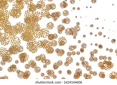 Light Brown vector template with chaotic shapes. Modern abstract illustration with colorful random forms. Elegant design for wallpapers.