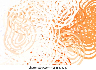 Light Brown vector template with chaotic shapes. Modern abstract illustration with colorful random forms. Modern design for your business card.