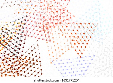 Light Brown vector template with crystals, circles. Beautiful illustration with circles, triangles in nature style. Pattern for commercials.