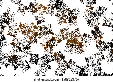 Light Brown vector texture with abstract forms. Colorful chaotic forms with gradient in modern style. Background for a cell phone.