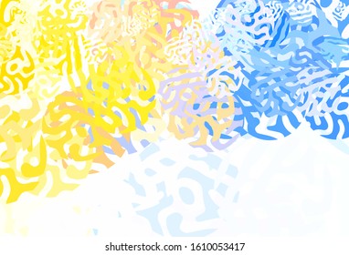 Light Brown vector texture with abstract forms. Modern abstract illustration with colorful random forms. Best smart design for your business.