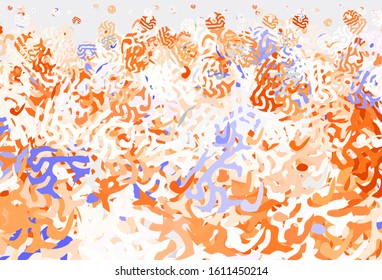 Light Brown vector texture with abstract forms. Illustration with colorful gradient shapes in abstract style. Modern design for your business card.