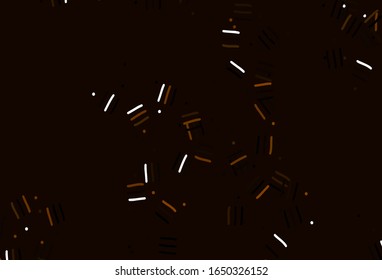 Light Brown vector texture with colored lines, dots. Blurred decorative design in simple style with lines. Pattern for ad, booklets, leaflets.