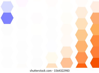 Light Brown vector texture with colorful hexagons. Blur background with colorful hexagons. Pattern for texture of wallpapers.