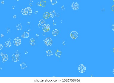 Light Brown vector texture with delicious snacks. Abstract background with colorful Fast Food illustrations. Pattern for ad, booklets, leaflets of restaurants.