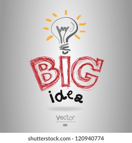 Light Bub The Big Idea Concept