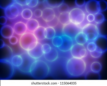 light bubbles abstract background