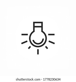 bombilla de luz 10 eps diseño de icono de enlace vector gráfico