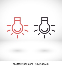 light bulb 10 eps bond icon design vector graphic