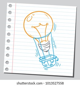 Light bulb air balloon