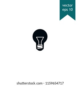 Light bulb, ampoule vector icon