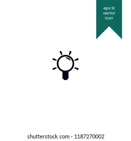 Light bulb, ampoule vector icon
