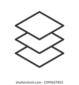 Light bulb with up arrow, linear icon. Line with editable stroke