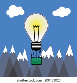Light bulb balloon.