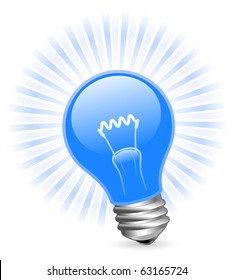 Light bulb with beams