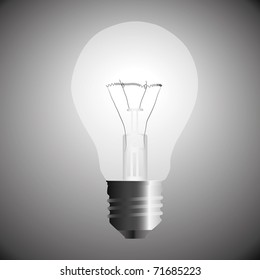 Light  bulb. Black-white