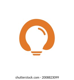 Light Bulb Bohlam Moden Icon Logo Design