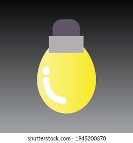 light bulb with bright color